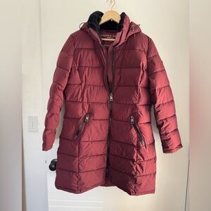 Andrew Marc Wine Red Stretch Jacket